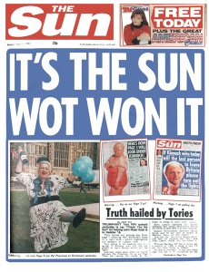 The Sun claims to have the power to decide an election